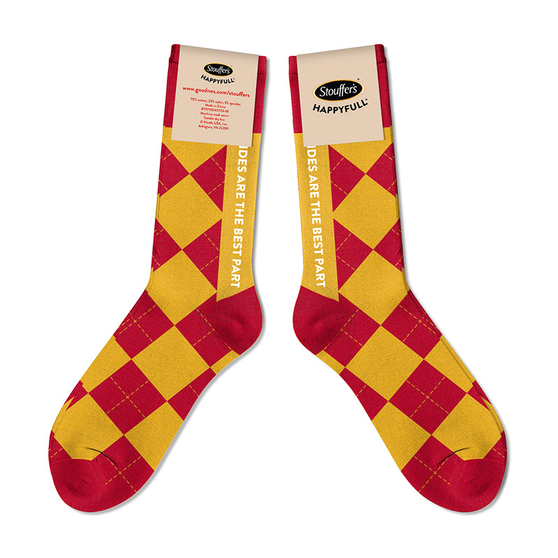 Yellow Cross on Bright Red Color Red Socks | Redbubble