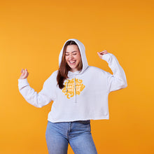 Load image into Gallery viewer, Powered By Mac &amp; Cheese Cropped Hoodie1